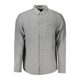 Camisa de algodón azul Tommy Hilfiger